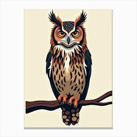 Minimalist Owl Leinwandbild