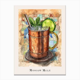 Moscow Mule Tile Poster 1 Canvas Print
