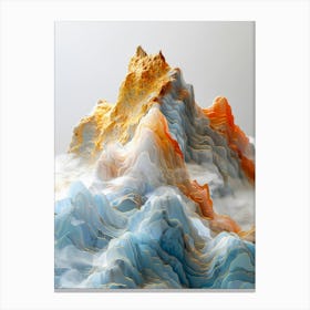 Abstract Mountain Canvas Print