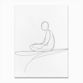 Meditating Man Canvas Print