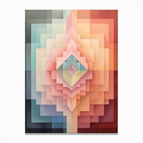 Optical Illusion Abstract Geometric 11 Canvas Print