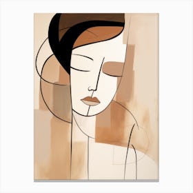 Abstract Woman 2 Canvas Print