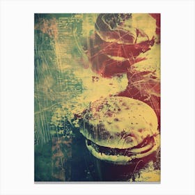 Burgers: Fast Food Art Canvas Print