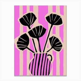 Striped Still Life No 4 Canvas Print