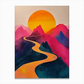 Sunset Road 1 Canvas Print