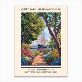 Cutty Sark (Greenwich Park) London Parks Garden 2 Canvas Print