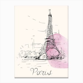 Paris Eiffel Tower Canvas Print