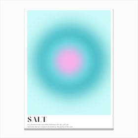 Salt Typo Canvas Print