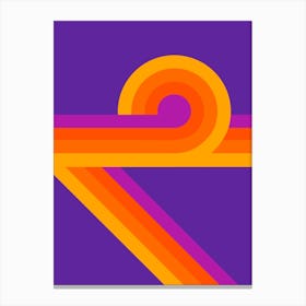 Purple Looper Canvas Print