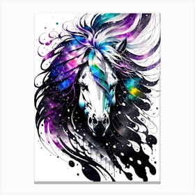 Horse In Space Canvas Print