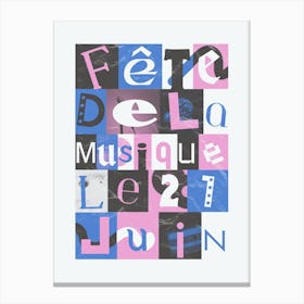 Letters in an aesthetic way Canvas Print