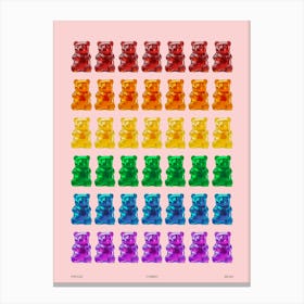 Rainbow Yummy Gay Bear Lgbtq+ Canvas Print