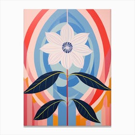 Veronica 1 Hilma Af Klint Inspired Pastel Flower Painting Canvas Print