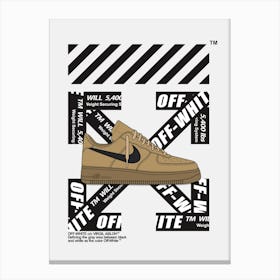 Sneakes Dunk x Whith Canvas Print