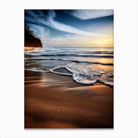 Sunset On The Beach 3 Canvas Print