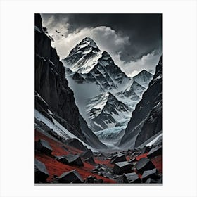 Rocky Landscape Nature’s Masterpiece: Mount Everest Leinwandbild