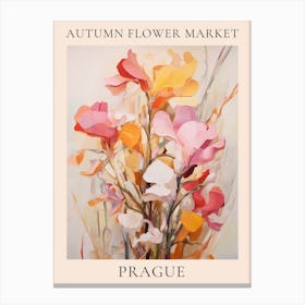 Autumn Flower Market Poster Prague 2 Canvas Print
