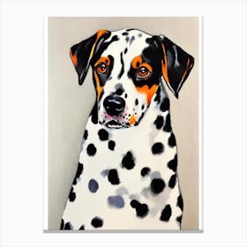 Dalmatian 3 Watercolour dog Canvas Print