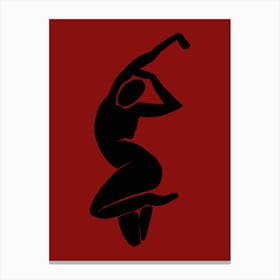 Silhouette Of A Dancer Canvas Print