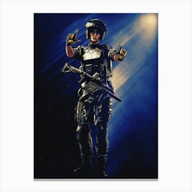 Light Of Heroes ― Mira Character Rainbow Six Siege Canvas Print