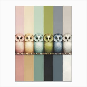 Owls Art Canvas Print