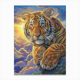 Tiger In The Sky Canvas Print