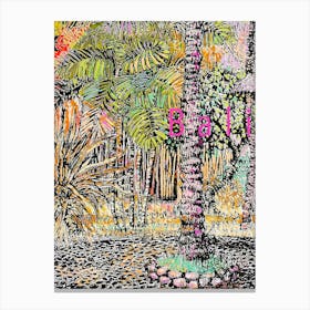 Bali Palmtree 003 Poster Canvas Print