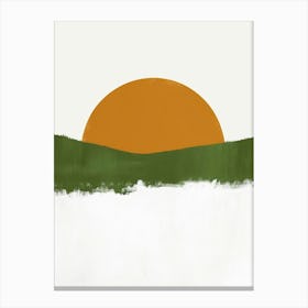 Sunset In The Mountains 70 Canvas Print