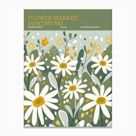 Flower Market Dortmund Canvas Print