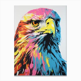 Andy Warhol Style Bird Hawk 1 Canvas Print