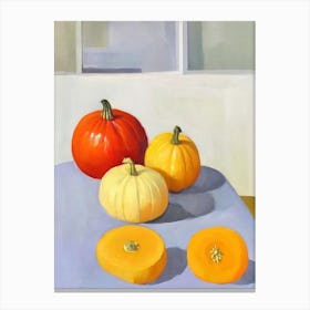 Hubbard Squash 2 Tablescape vegetable Canvas Print