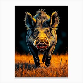 Wild Animal Creative Portrait 3 Canvas Print