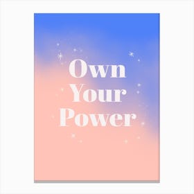 Own Your Power Canvas Print