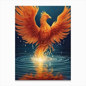 Phoenix on Water Canvas Print