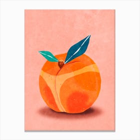 Your Booty Is Peachy Canvas Print