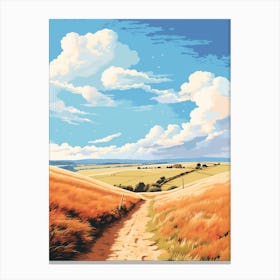 The Cotswold Way England 7 Hiking Trail Landscape Canvas Print