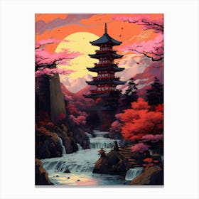 Japanese Pagoda Canvas Print