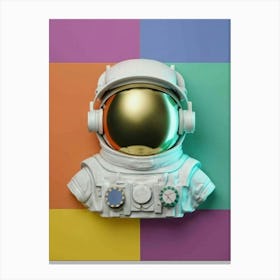 Astronaut headphones Canvas Print