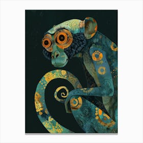 Monkey On A Branch Canvas Print