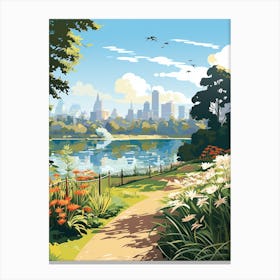 Royal Botanic Garden Melbourne Australia 3 Illustration Canvas Print