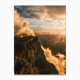 Sunset Over The Mountains Canvas Print