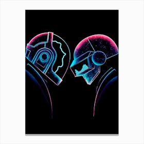 Daft Punk & Daft Punk 1 Canvas Print