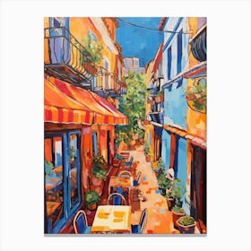 Malaga Spain 7 Fauvist Painting Canvas Print