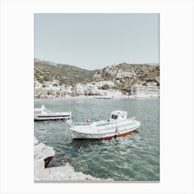 Ikaria, Coastal Tranquility Canvas Print