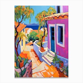 Rhodes Greece 2 Fauvist Painting Canvas Print