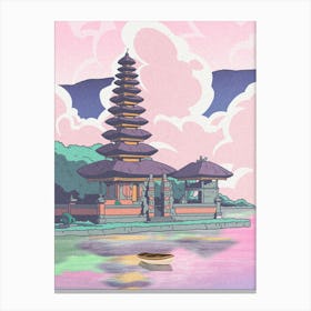 Pink Pagoda Canvas Print