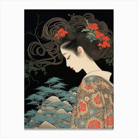 Ukiyo Beauty Japanese Style 3 Canvas Print