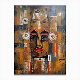 Inspirations of the Savanna: AfroArt Flourishing Canvas Print