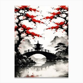 Japanese Bridge Canvas Print