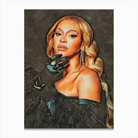 Beyoncé painting art Canvas Print